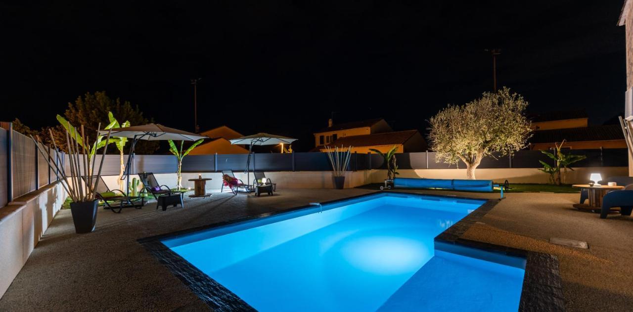 Villa Des Oliviers Sublime Villa Avec Piscine Chauffee Et Privee Et Baby Foot Bon-Encontre 外观 照片